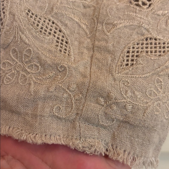 Sundance Teresa Lace Linen Jacket In Flax Women's  S - Picture 4 of 13